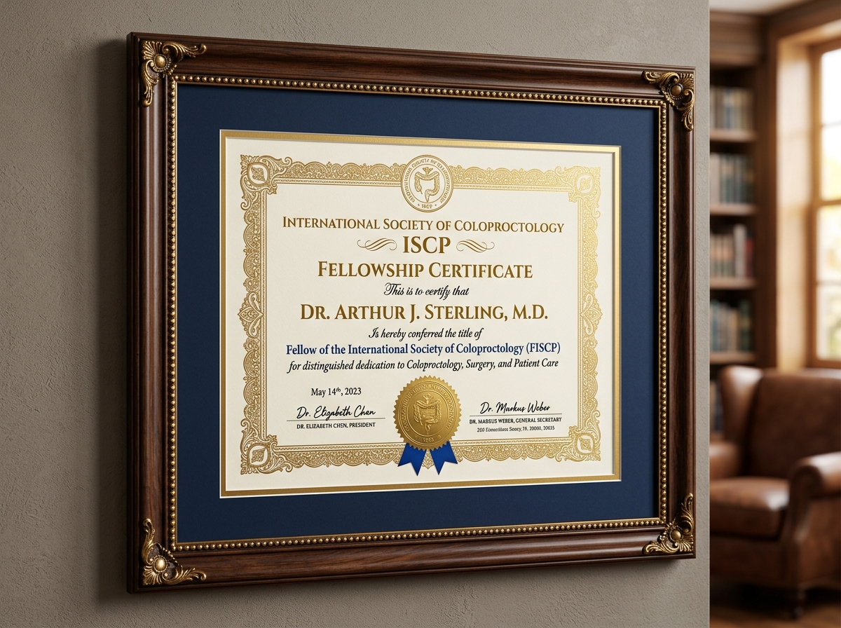 FISCP Coloproctology Fellowship Certificate