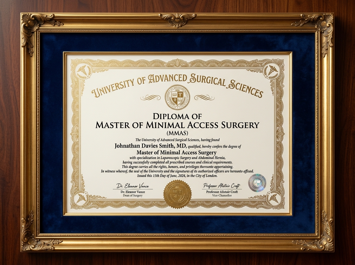 MMAS Master of Minimal Access Surgery Certificate